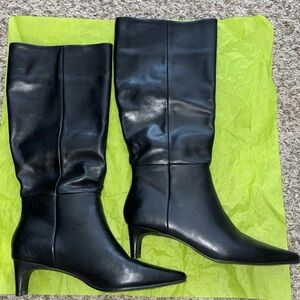 Steve Madden Dagne Black Heeled Boots